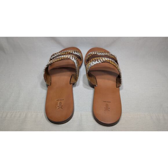Frye Womens Ruth Woven Multicolor Slides Sandals Sz 8M Minimalist Chic Elegant - Picture 5 of 7